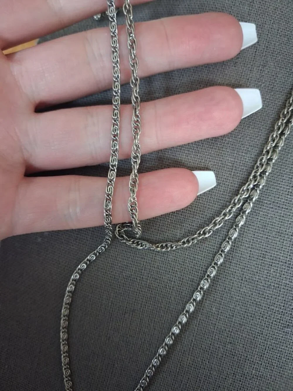 Double stranded Locket necklace